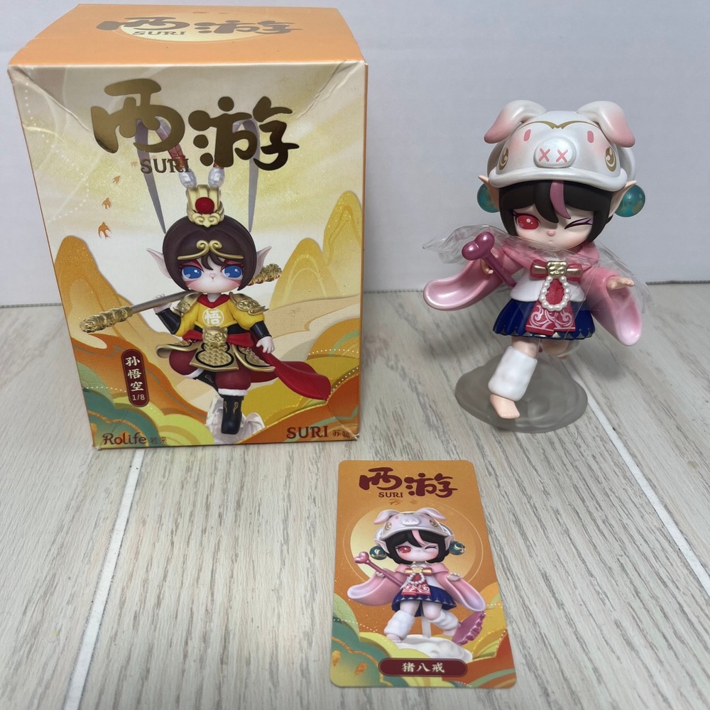 Rolife SURI Journey to the West Series Zhu Bajie Pig Figure Pink Blind Box B